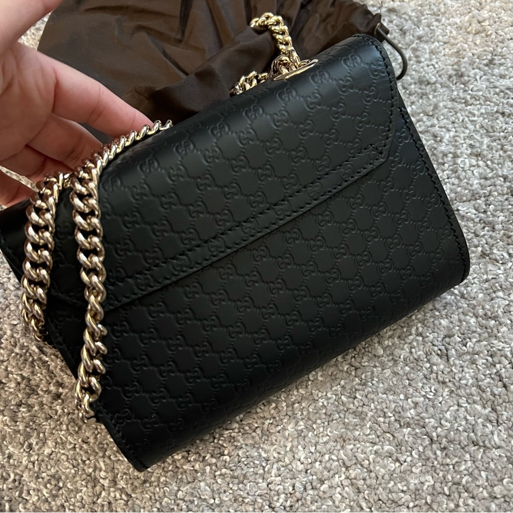 Gucci Emily crossbody bag NWT black - Picture 5 of 9